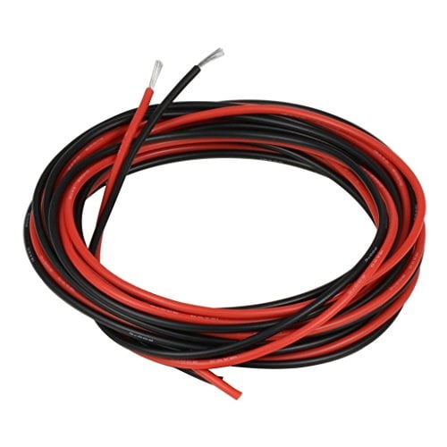 8 GAUGE WIRE 200 FT 100 RED 100 BLACK AWG CABLE ENNIS ELECTRONICS SUPER FLEXIBLE 